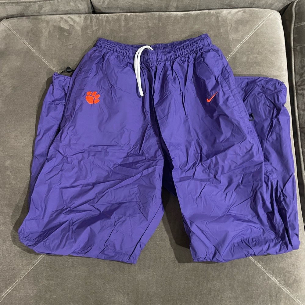 Purple Nike Track Pants, embroidered size M